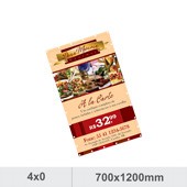 1 Banner - 700x1200mm Lona Especial - 380g - 4x0 Com Ilhós Produção 3 dias úteis    